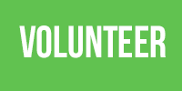 volunteer on green background